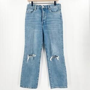 BLANK NYC Jeans Size 29 The Baxter Denim NWT Ribcage Straight Leg Distressed